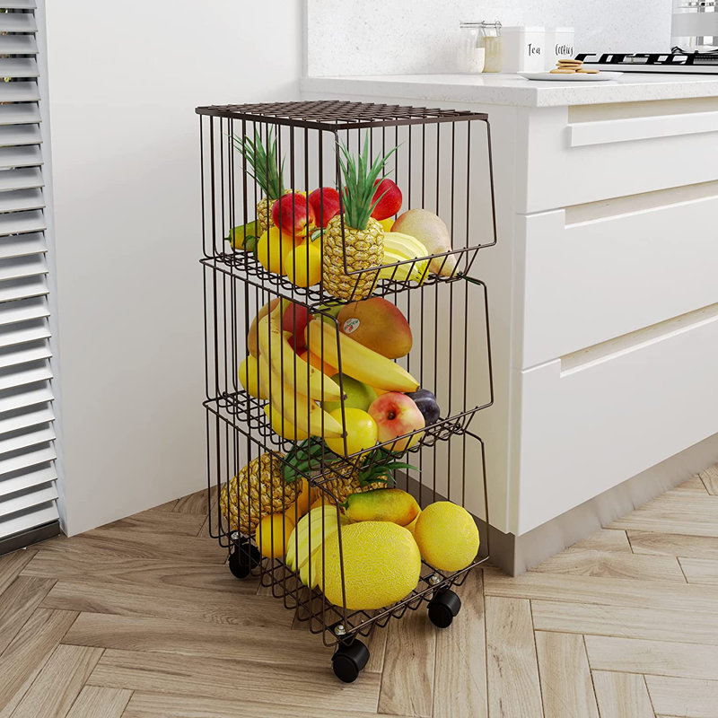 Prep & Savour Fruit Metal/Wire Basket Set & Reviews Wayfair